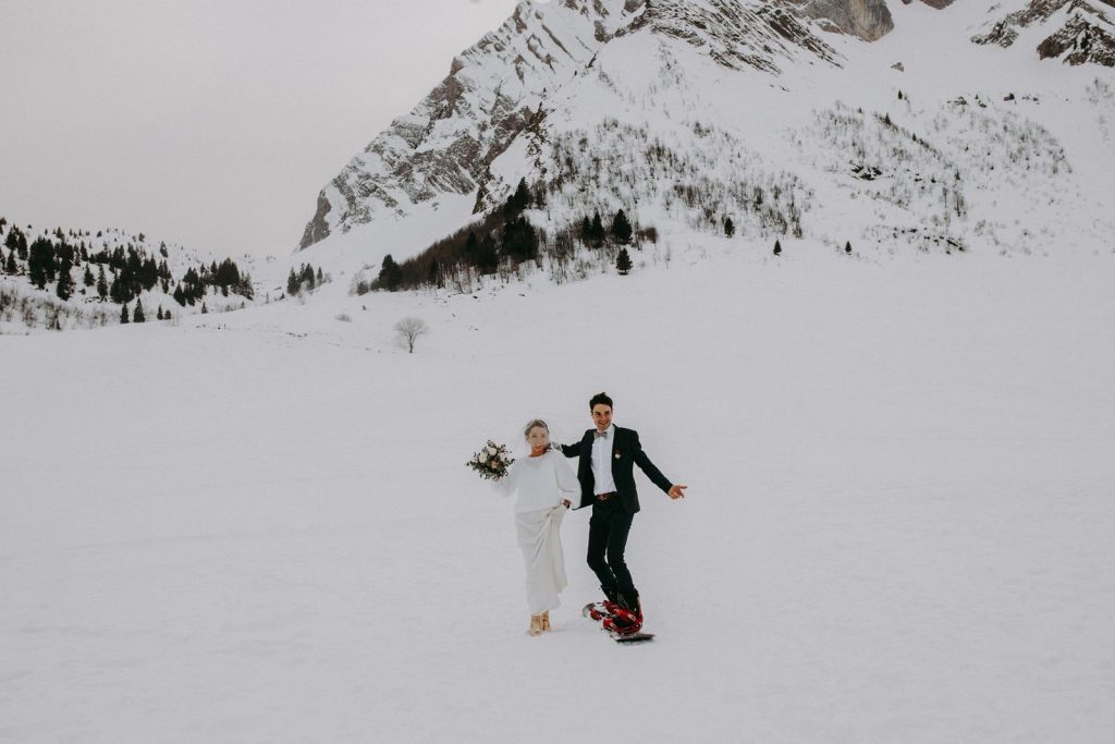Mariage d'hiver au Col des Aravis-Elsa & Quentin ©Diane Barbier Photographe (321)